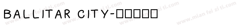 ballitar city字体转换